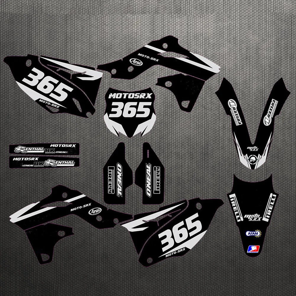 Мотоциклетные наклейки KXF 450 с бесплатными индивидуальными цифрами графические