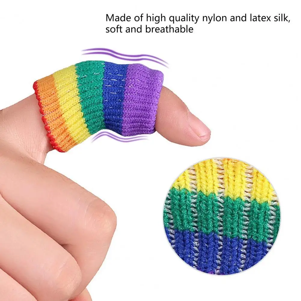 

Good Toughness Knitted High Elasticity Finger Guard Sleeves for Gym