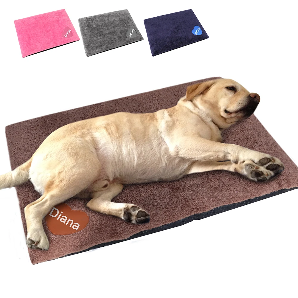 Tapis de canapé épais et amovible personnalisé pour chien et chat  matelas chaud avec motifs de cœur