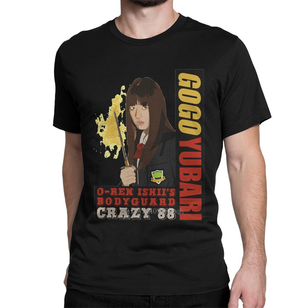 

Men Schoolgirl Bodyguard Gogo Yubari Kill Bill T Shirts Japan Anime Cotton Tops Funny Short Sleeve Tees Printing T-Shirts