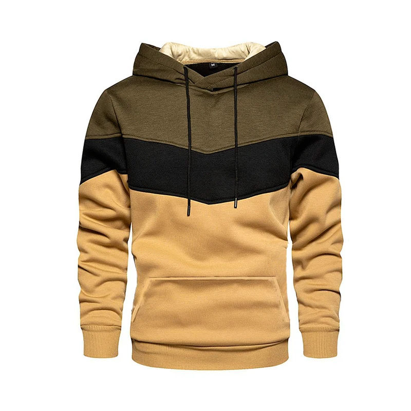 Men's Hoodies Color Striped Slim Hooded Sweatshirts Mens Coats Male Casual Sportswear Streetwear mens designer clot