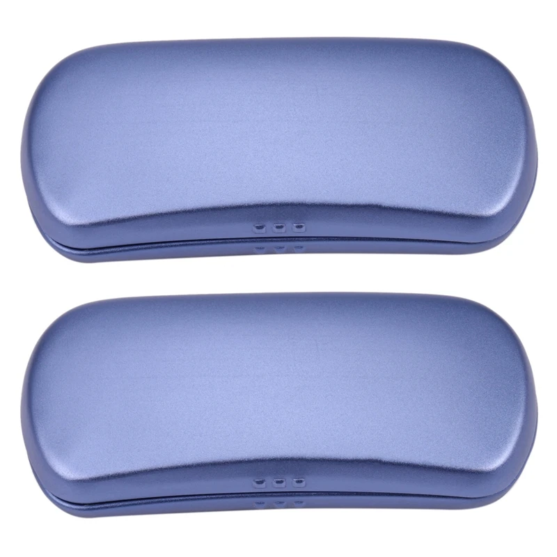 

2X Aluminum Glasses Case Hard Shell Spectacles Box For Small And Medium Frames