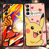bandai pokemon case for samsung galaxy s22 s20 s21 fe ultra s10 s9 m22 m32 note 20 ultra 10 plus 5g silicone phone cover fundas