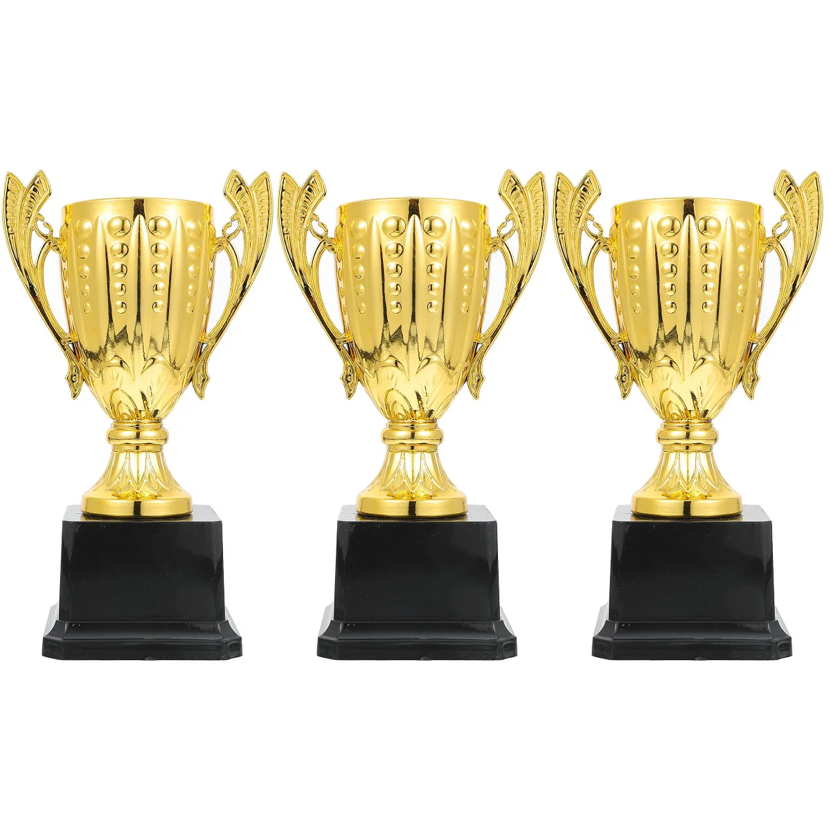 

3 pcs Premium Plastic Awards Trophy Performance Trophy Party Game Trophy