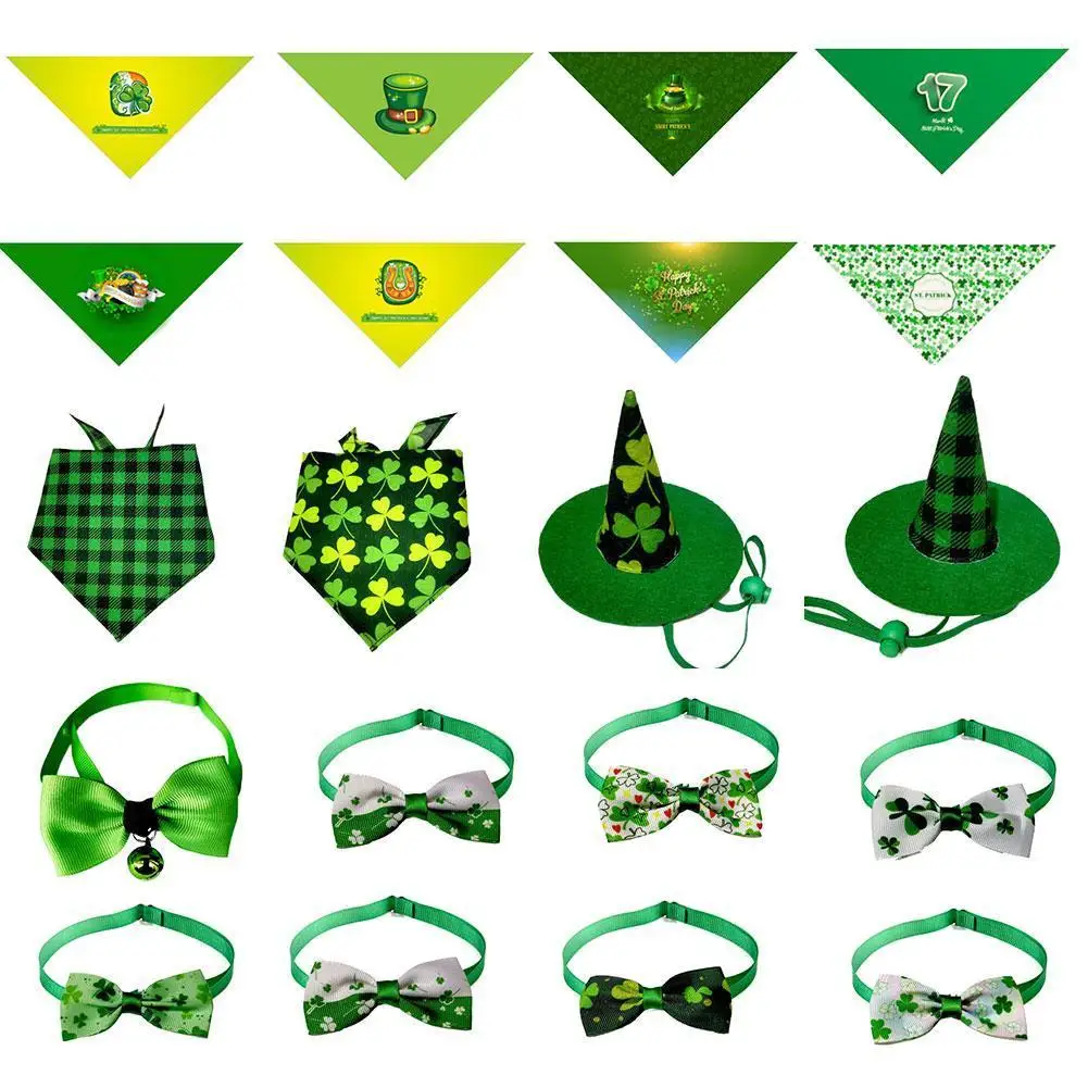 

1pc Puppy Dog Grooming Accessories Clover Dogs Bow Ties Necktie Holiday Party Dogs Bowties Pet Supplies
