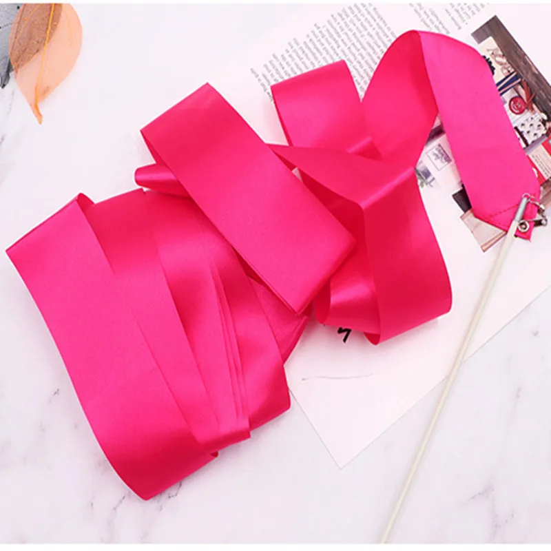 

Party Dance Show Gymnastics Ribbon Art Leisure Performance Props for Middle-aged and Elderly Fitness Children's Sports Ribbons