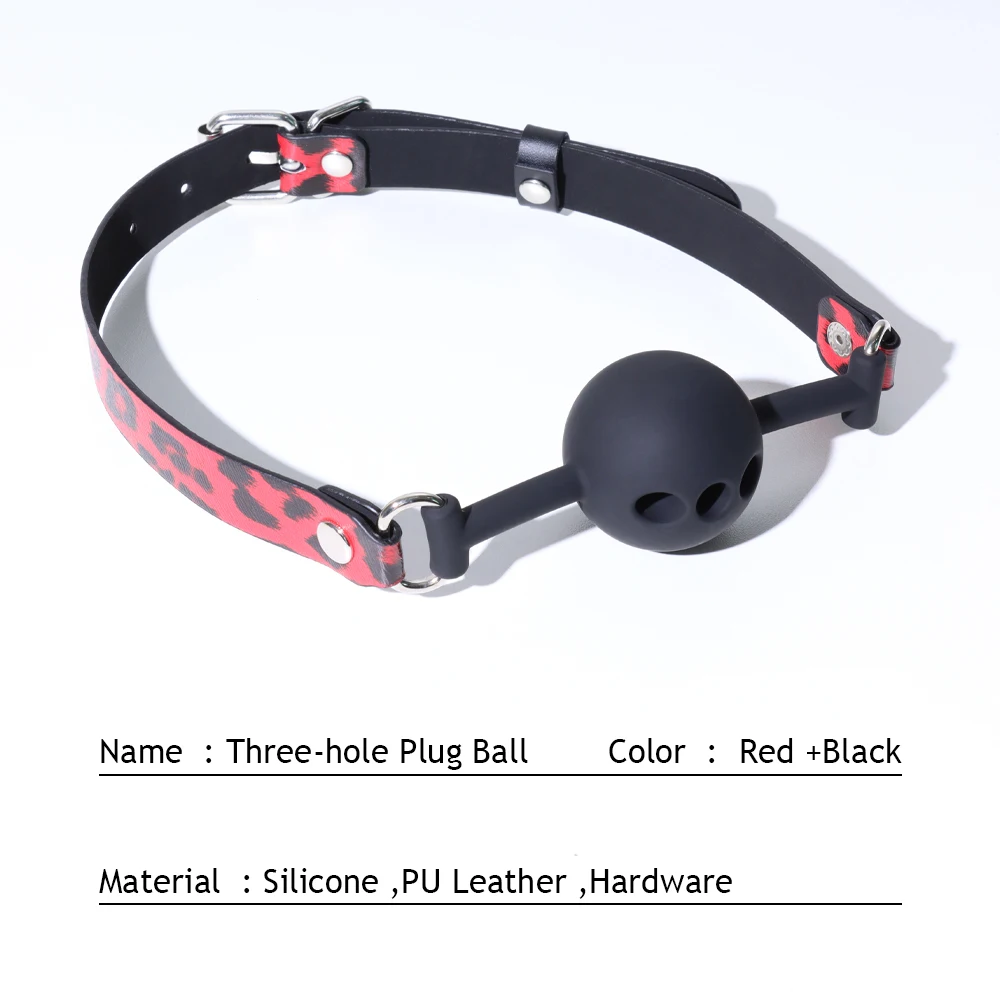 Съемная силиконовая шариковая Заглушка с 3 дыхательными отверстиями для игр SM