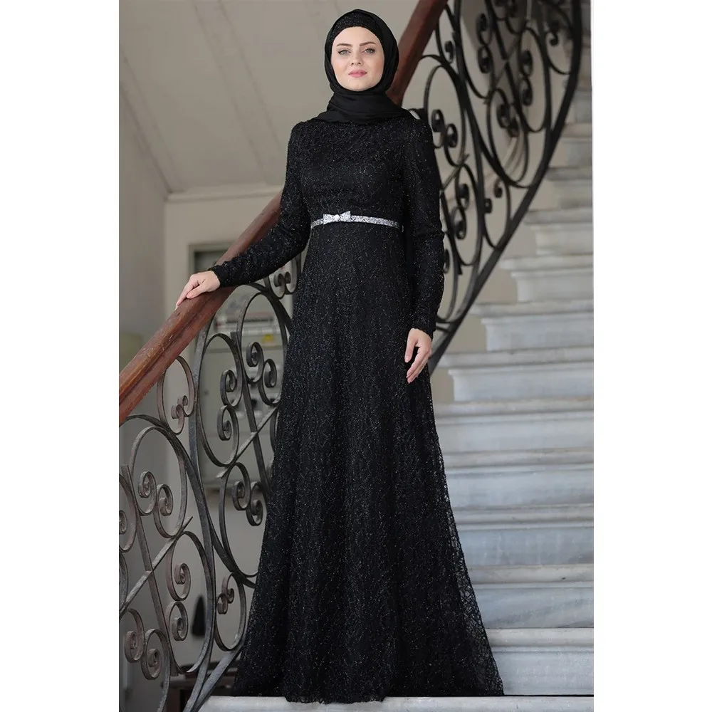 

Dorlie Glitter-Evening-Black-AHN135