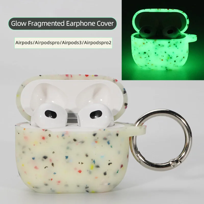 

Silicone Protective Case Shell Cover Glowing In Dark Luminous Shockproof Protect Sleeve For AirPods Pro Earphone Accessories
