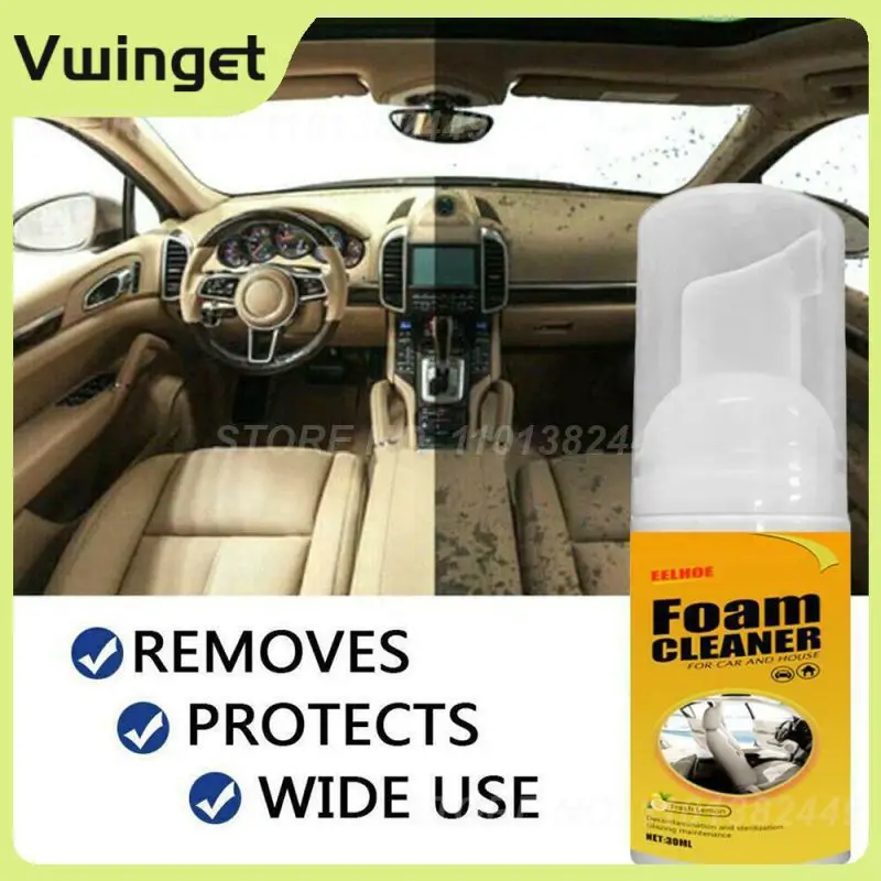 

30ml Leather Seat Anti-aging Cleaner Effective Easy To Use Ceiling Leather Seat Cleaner Multifunctional 9x3x3cm Uv Protection