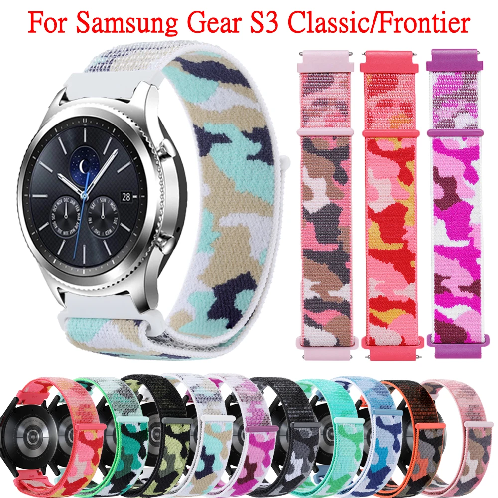 

Ремешок для смарт-часов Samsung Gear S3 Frontier/Classic, нейлоновый браслет для Galaxy Watch 46 мм, аксессуары для смарт-часов
