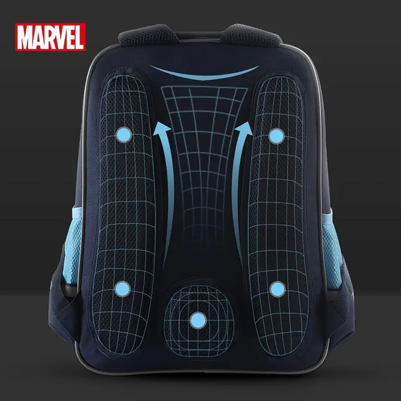 Disney Schoolbag Primary School Ultralight Boys 6-12 Years Old Boys Captain America Children's Backpack