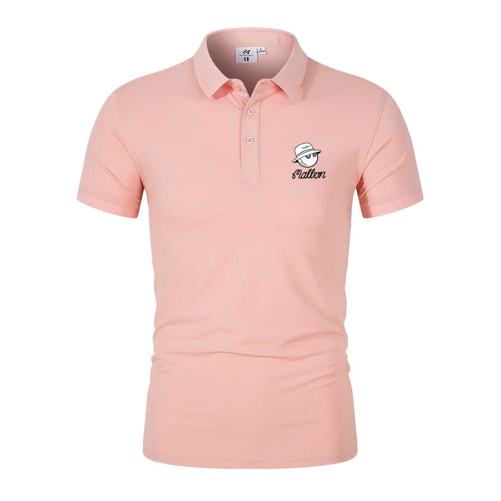 2023 New Summer Men's and Women's T-shirts Fashion Top Short Sleeve Printed Malbon Casual Sports Baseball Jersey Golf Polo Shirt