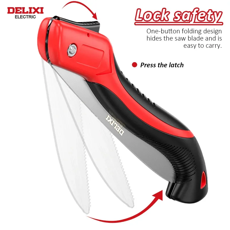 Пила Бытовая Компактная ручная для резки металла дерева и быстрого складывания