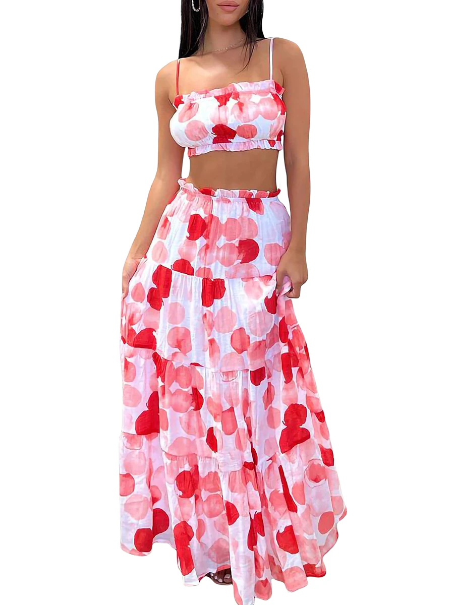 

Женский комплект с юбкой, однотонная/круглая/Цветочная кофта с высокой талией, элегантная очаровательная юбка для клуба