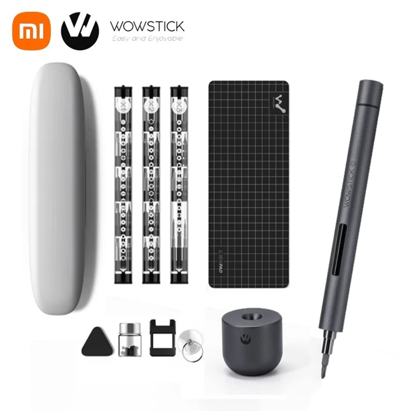 

Модернизированная электрическая отвертка Xiaomi Wowstick 1F +, 56 насадок, беспроводная литий-ионная перезаряжаемая Отвертка из алюминиевого сплава...