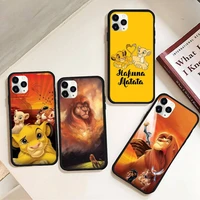 simba lion king phone case rubber for iphone 12 11 pro max mini xs max 8 7 6 6s plus x 5s se 2020 xr cover