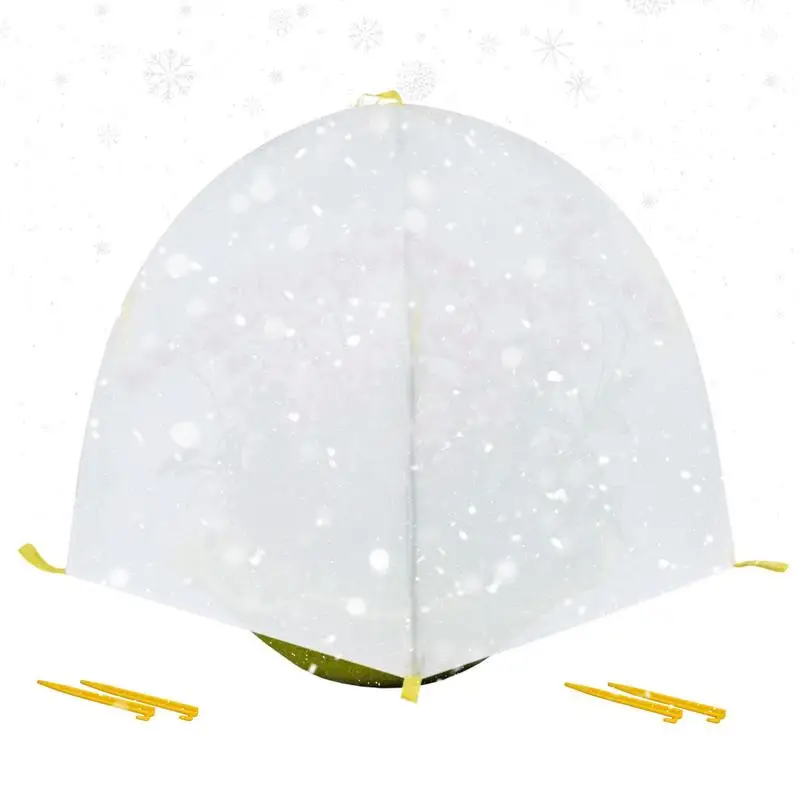 

Plant Freeze Protection Covers Winter Shrub Covers With Ground Nails Warm Plant Protection Tent Reusable Floating Row Cover For