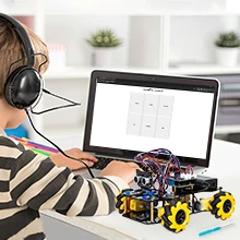 Фото Умный программируемый STEM-робот ACEBOTT ESP32, 4WD-автомобиль, образовательный стартовый набор для Arduino IDE №3