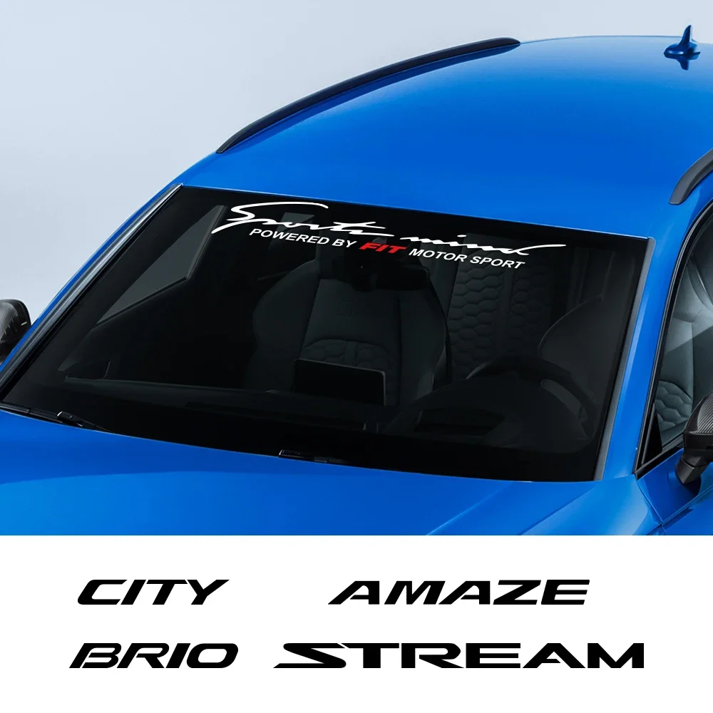 Наклейка на лобовое стекло для Honda AMAZE BR-V CITY CROSSTOUR FIT PASSPORT STEPWGN STREAM WR-V дизайн