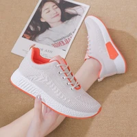 summer sports shoes new womens mesh breathable walking shoes non slip shock absorbing outdoor sports shoes trendy womens shoes