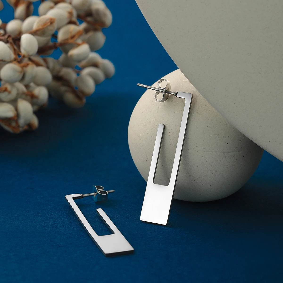 Серьги-гвоздики из нержавеющей стали для женщин и девушек