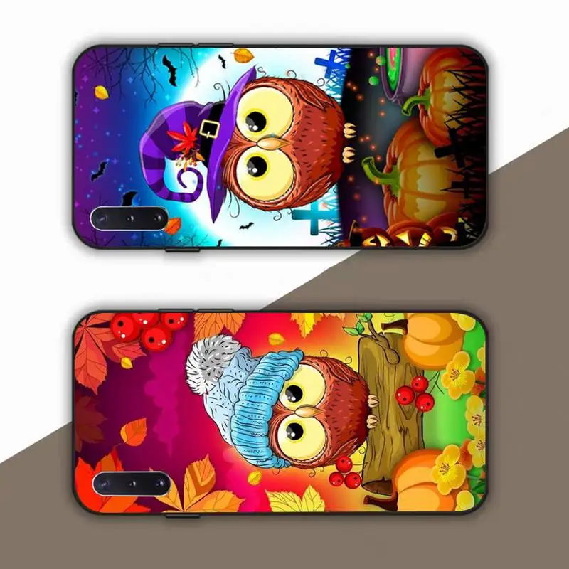 

Cartoon Owl Phone Case for Samsung Note 5 7 8 9 10 20 pro plus lite ultra A21 12 72