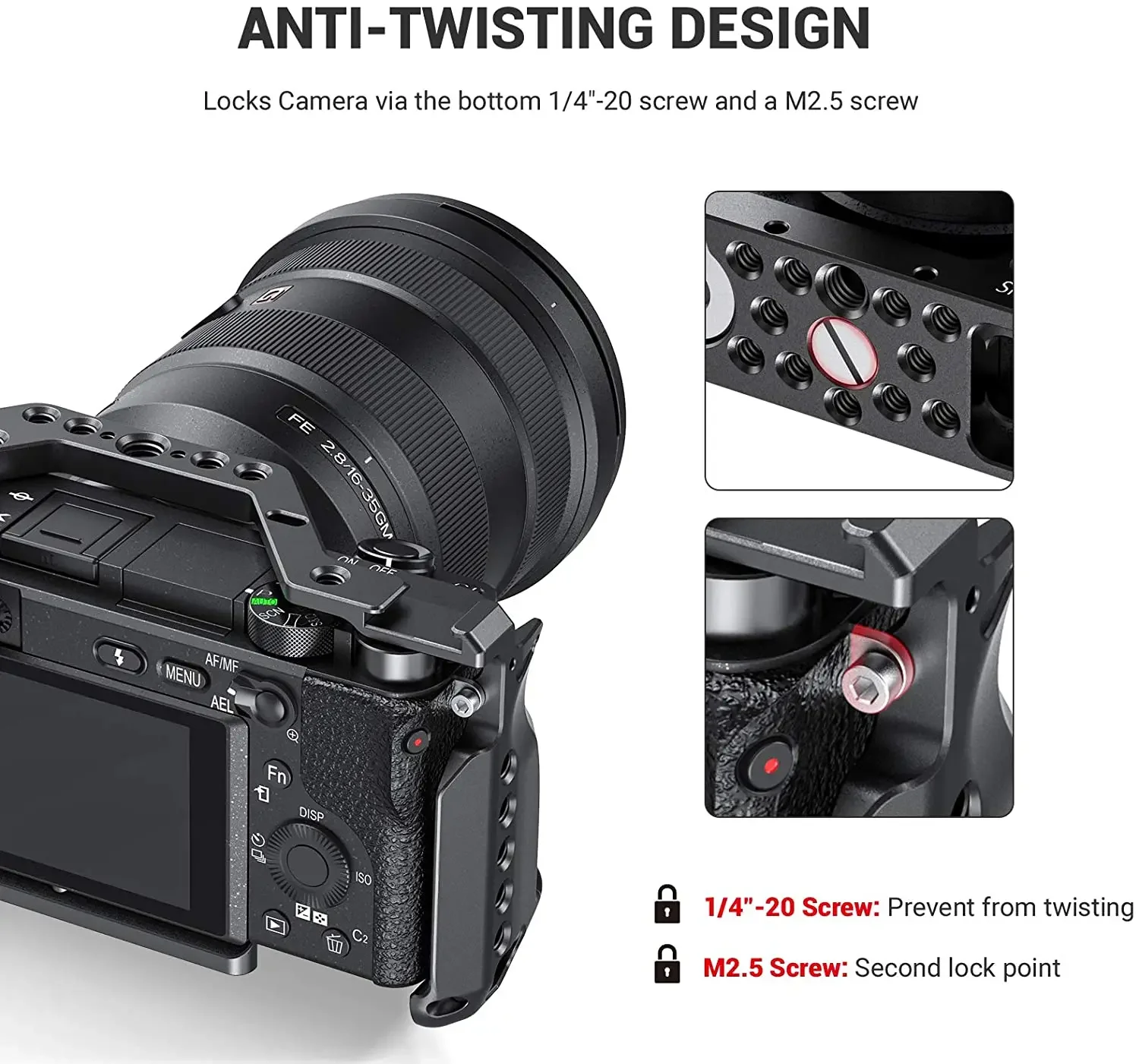 Клетка SmallRig для камеры Sony A6600 клетка Dslr с отверстиями установки Arri аксессуар