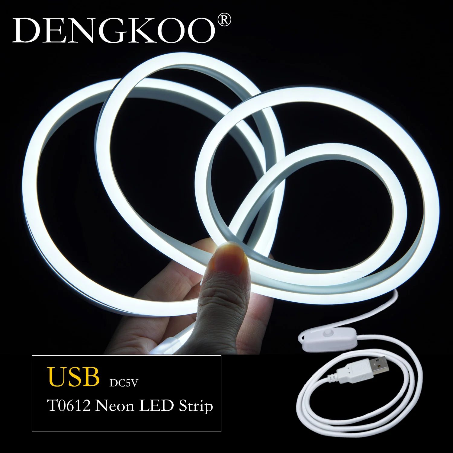 USB DC5V неоновая полоса Водонепроницаемая DIY вывеска 2835SMD 120 Φ s/m гибкая фотополоса Φ 1 фотовырез для домашнего декора