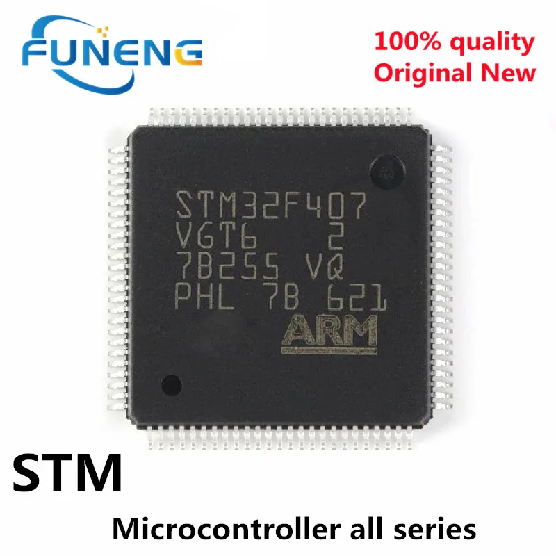 1 шт. 100% новый STM32F407VGT6 STM32F407 LQFP100