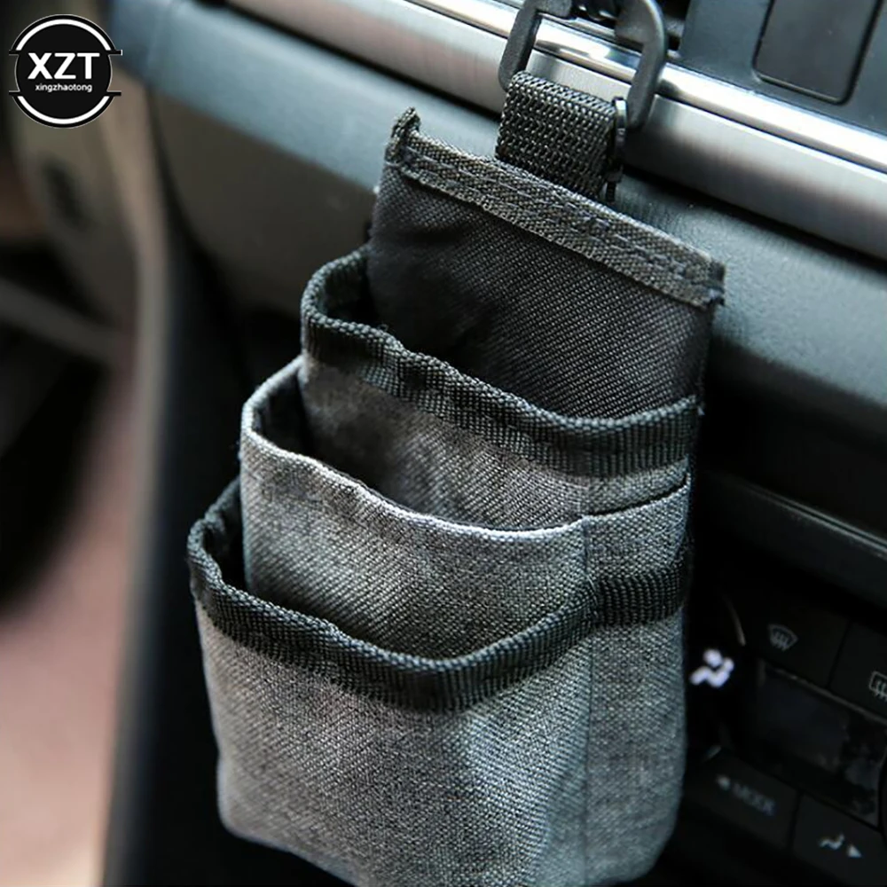 

Car Storage Organizer Box Oxford Bag Hanging Holder Outlet Vent Stowing Tidying In Auto Phone Pocket Bucket Bag Auto Accessories