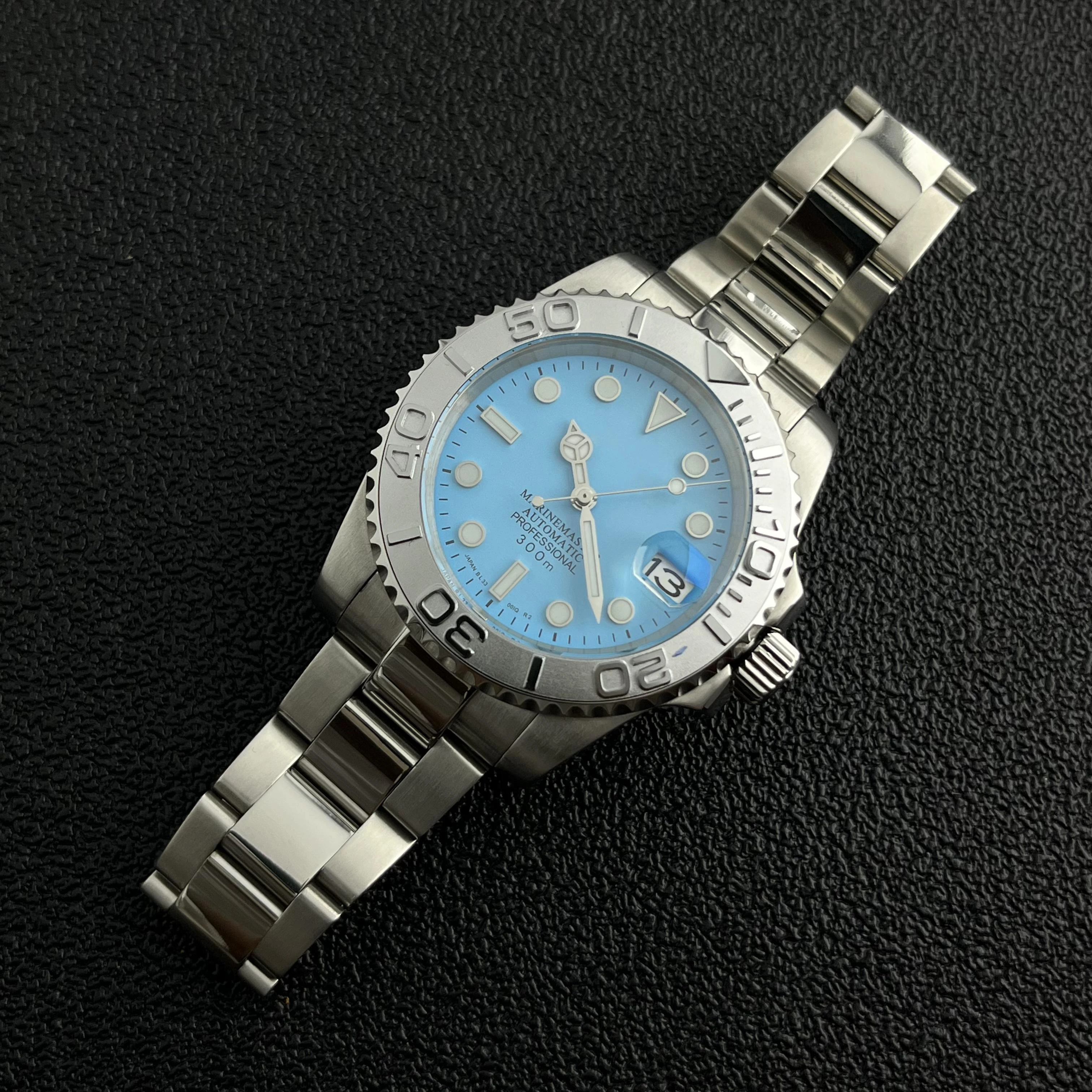 

40mm S Logo SKX007 Automatic Mechanical Watch 316L Precision Steel Watch Sapphire Glass Japanese NH35 Movement