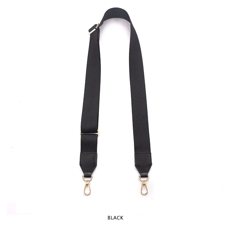 

81-143cm 3.8cm Wide Adjustable Canvas Shoulder Bag Belt with Hook Replacement Laptop Crossbody Camera Strap Bag Accessaries