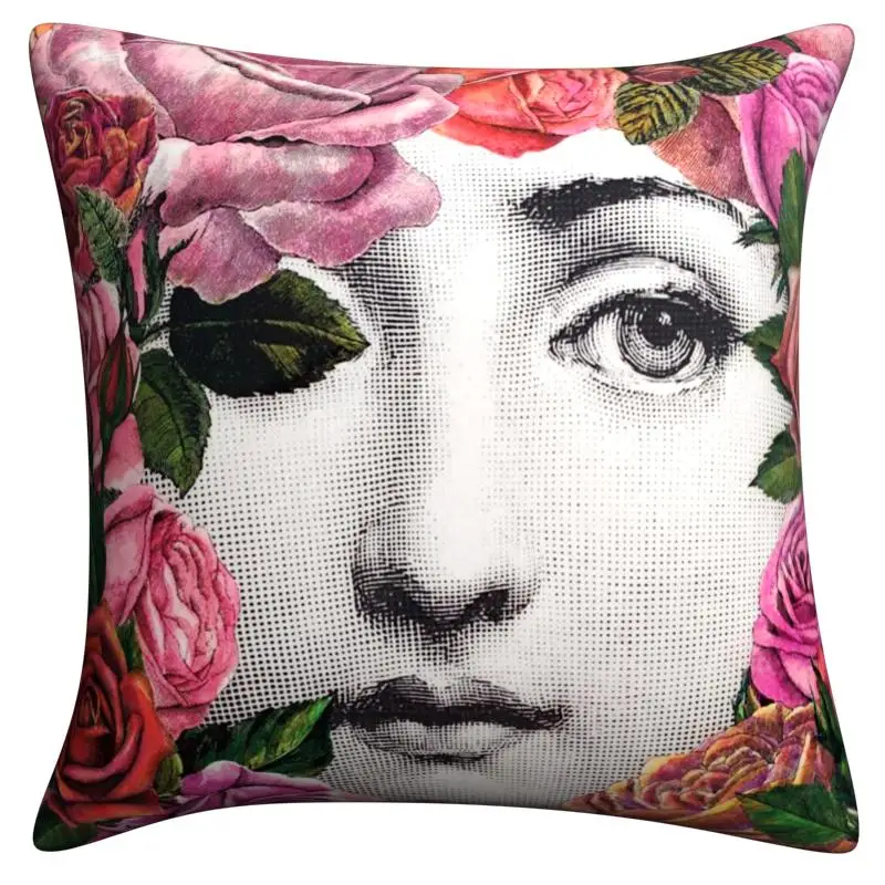 

Pillow Covers Throw Yastik Kilifi Single Bedding *women New Flax Lina Flax Pillow Case Funda Almohada Love Home Grinch 1- 10#