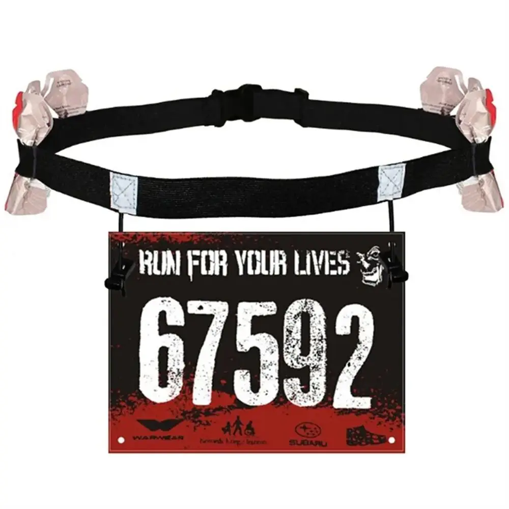 

Belt with Gel Holder for Outdoor Sports, Triathlon Marathon Race, Cloth Belt for Motor Running, Unisex