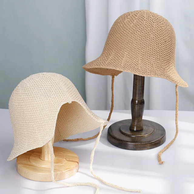 2022 NEW Womens Straw Hats Panamas UV Protection Sun Visor Beach Hats fashion Visors Foldable Female Women's summer hat 1
