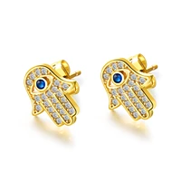 european and american personality palm stud earrings fashion temperament stud earrings versatile earrings