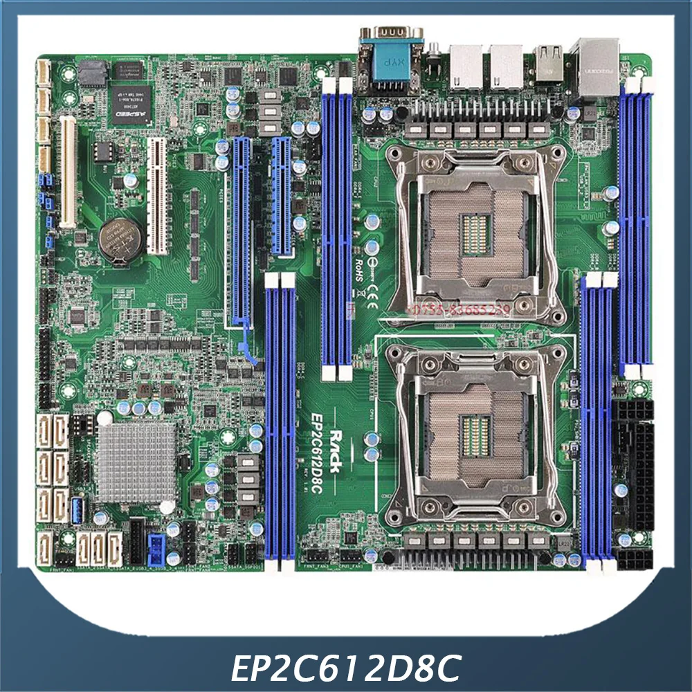 Server Motherboard For ASROCK For EP2C612D8C DDR4 2400 LGA2011 ATX Support Array 5 E5-2600/4600 V3 Fully Tested Good Quality Server Motherboard For ASROCK For EP2C612D8C DDR4 2400 LGA2011 ATX Support Array 5 E5-2600/4600 V3 Fully Tested Good Quality