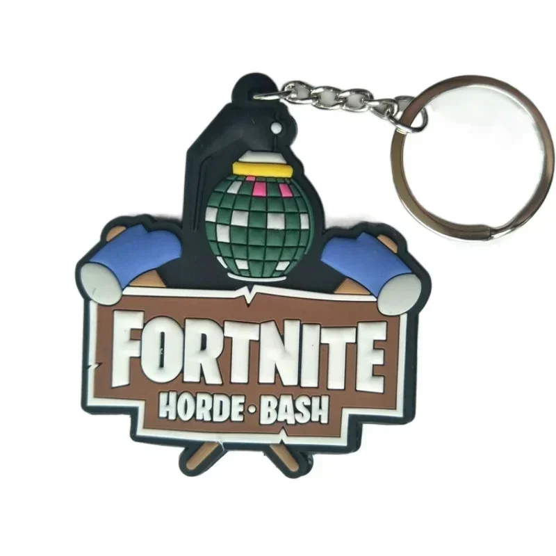Фото Брелок для ключей из ПВХ по игре Fortnite, милый парный брелок для сумки/автомобиля, подвеска, детский подарок на день рождения №4