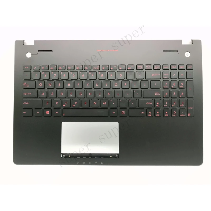 Клавиатура SSS+ US Black Palmrest с подсветкой для Asus G56JRG56JKN56JK 90NB03Z3-R31US0 (art.: 3920dadbeabe4) - 3920dadbeabe4