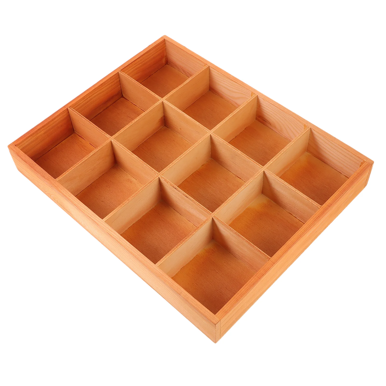 Домашний настольный многофункциональный ящик для хранения с 12 сетками лоток