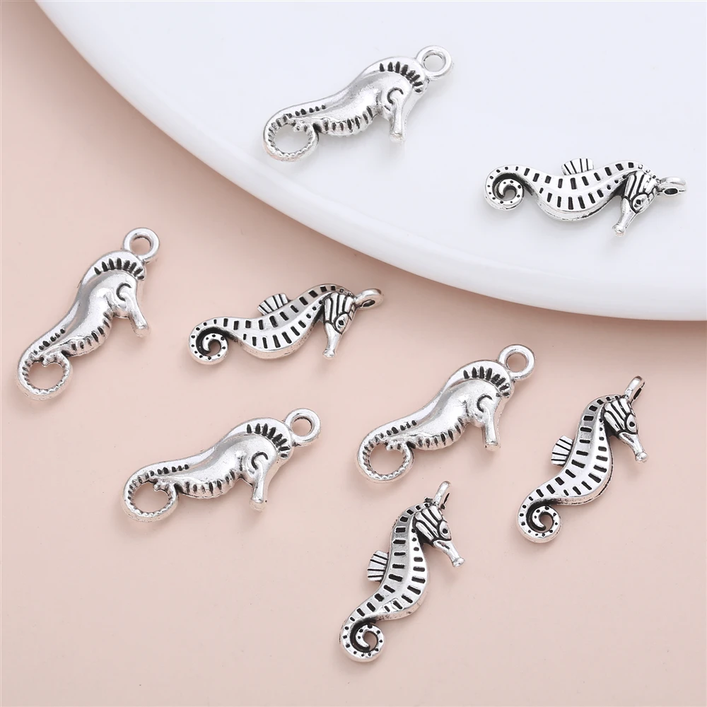 

20 шт. Изящные винтажные очаровательные аксессуары Lovly Sea Horse для женщин ожерелье с кулоном персонализированное Изготовление ювелирных издел...