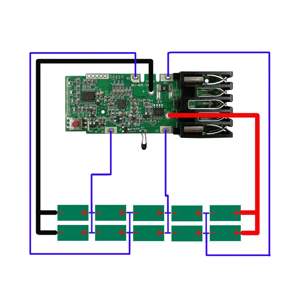 Lithium Battery Protection Circuit Board For Milwaukee &M18 18V PCB Board Electric Power Tool Replacement