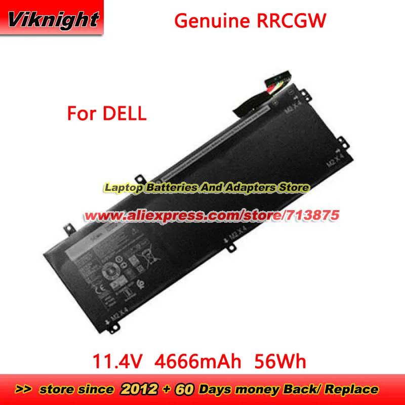 Оригинальный аккумулятор RRCGW 11 4 в 4666 мАч 56 Втч 3ICP7/54/64-2 4GVGH 62MJV для Dell XPS 15-9550 15-9560 15-9570