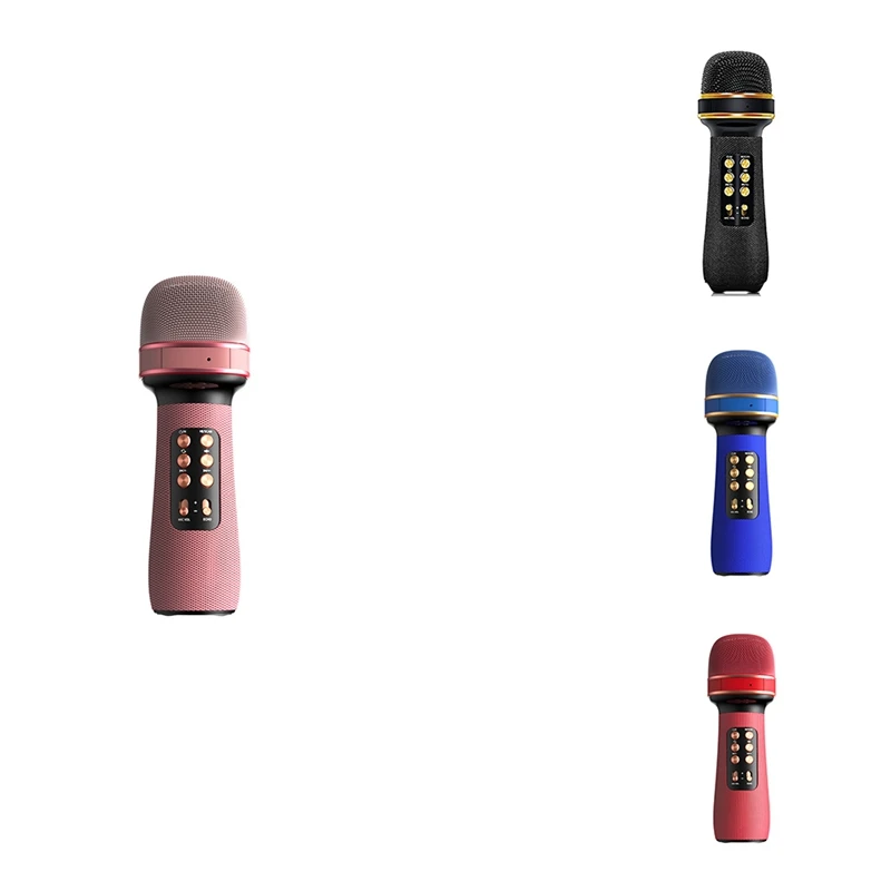 

Беспроводной Bluetooth микрофон для караоке, портативный микрофон для караоке 7 в 1, микрофон для пения