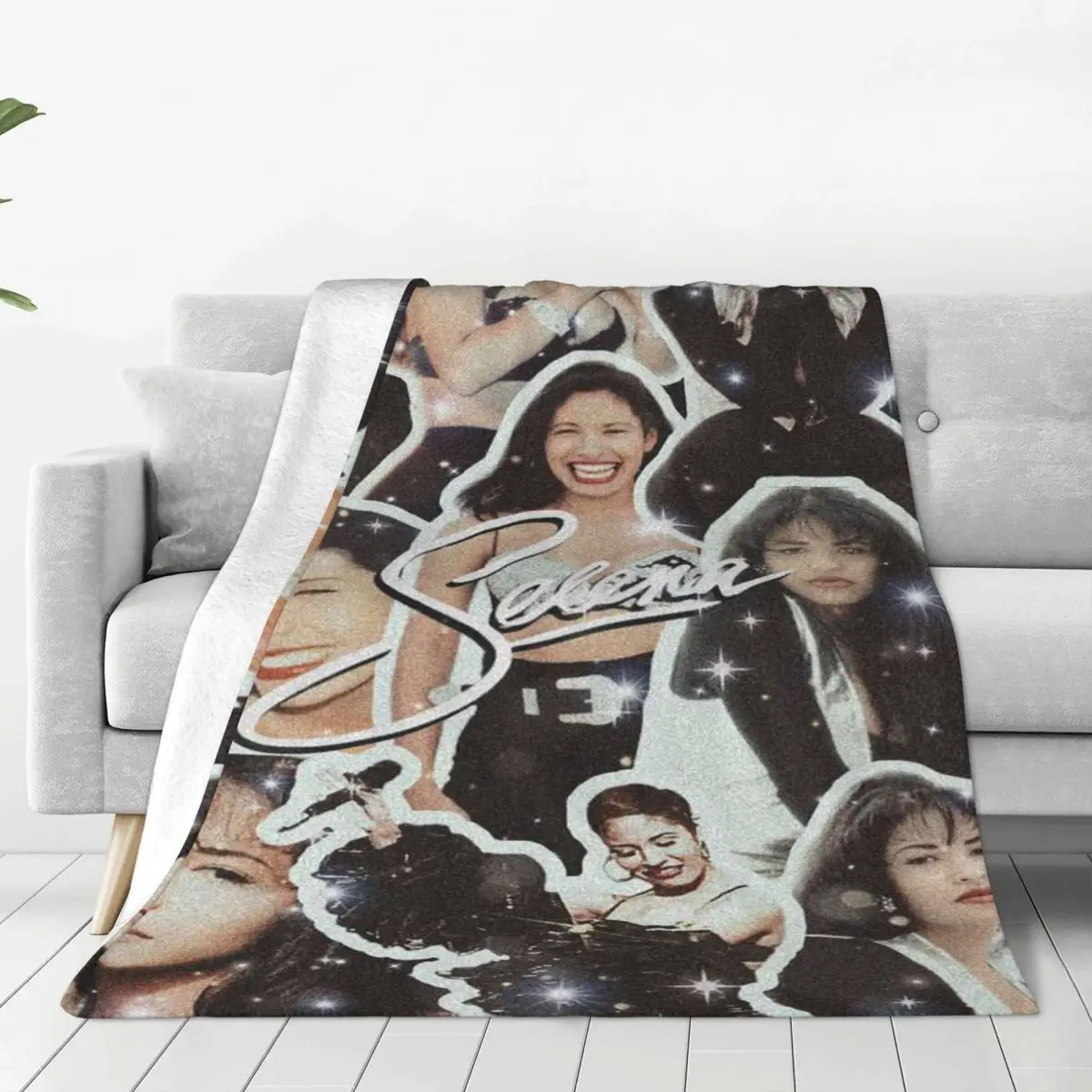 

Selena Quintanilla Sakura Singer Sexy Blankets Fleece Winter Multi-function Thin Throw Blanket for Bed Couch Plush Thin Quilt
