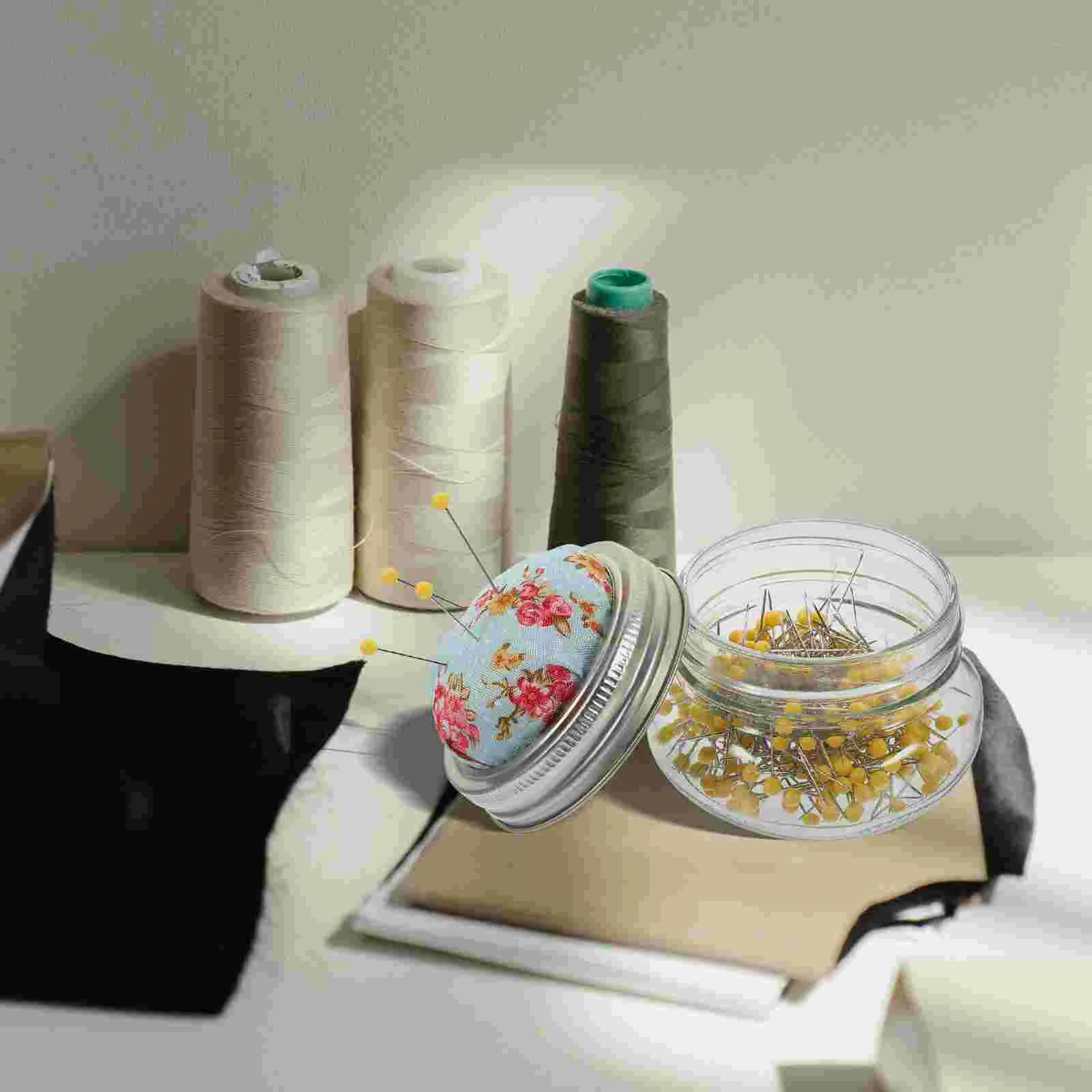 

Sewing Box Set Needle Storage Cases DIY Crafts Pin Holder Round Head Locating Straight With Cushion Drawing Crochet Kit