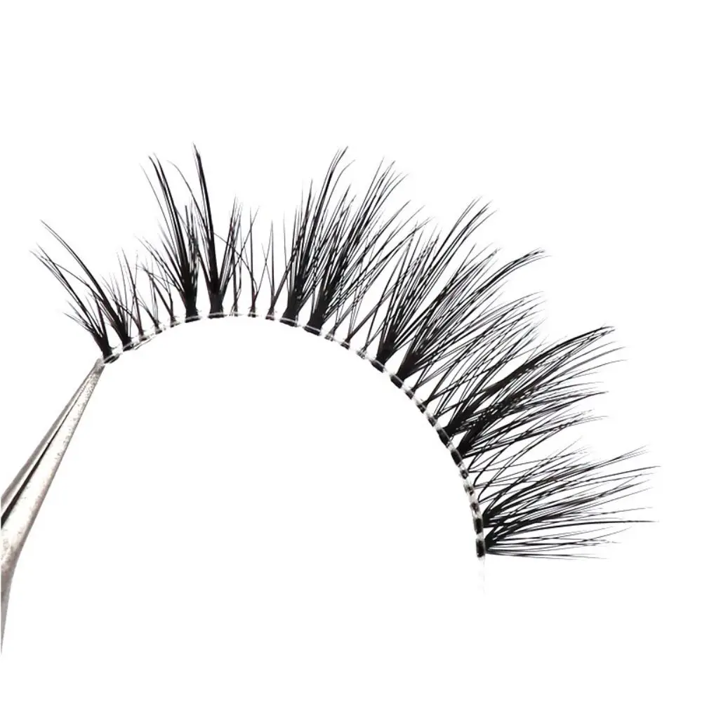 3Pairs 3D Mink Eyelashes Invisible Band Lash Extension Natural False Eyelashes Winged Thick Cluster Fairy Big Eye Lashes Makeup images - 6
