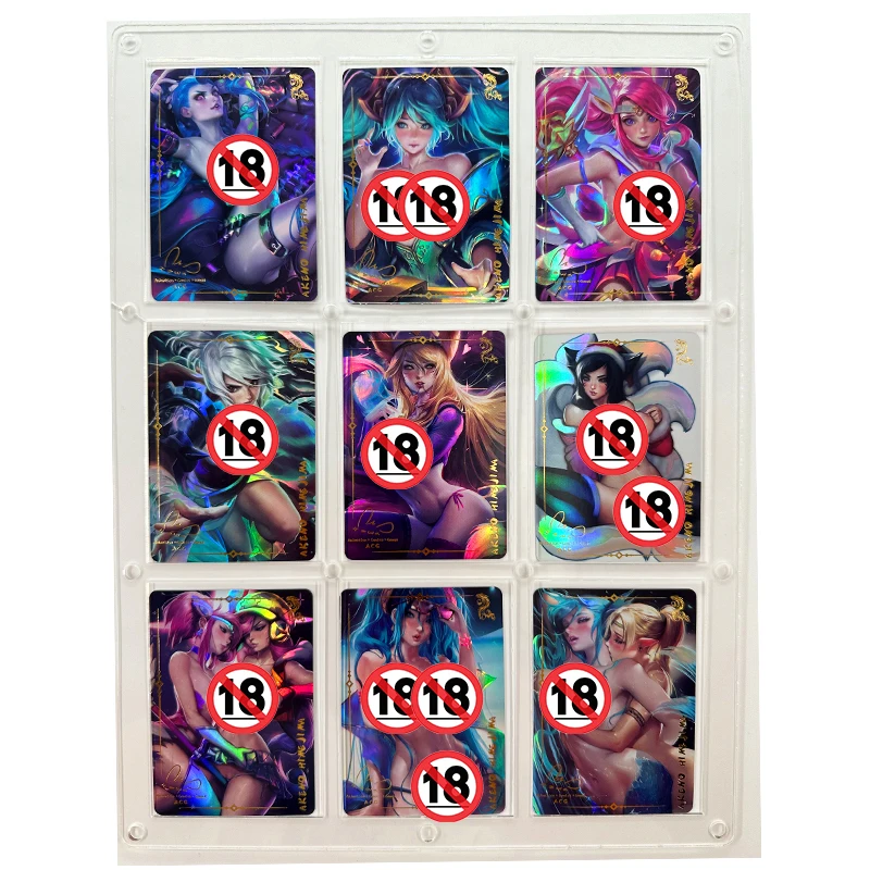 9 шт./компл., Sakimichan, Riven Luxanna, Sona, Caitlyn ACG, сексуальные обнаженные игрушки, хобби, коллекционные предметы, коллекционная игра, Коллекционная модель