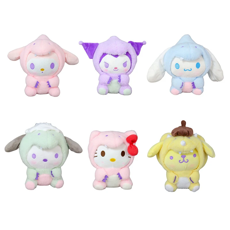 

Новинка Аниме кавайная мультяшная Sanrio коричная собака пурин моя мелодия курми КТ кошка Косплей динозавр Плюшевая Кукла Мягкие игрушки пода...